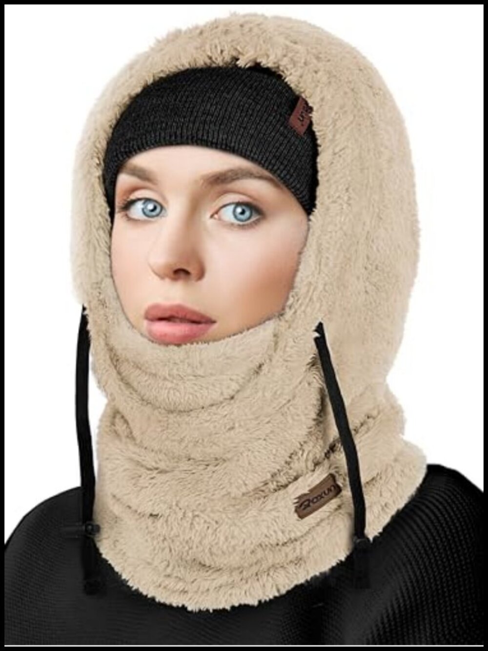 ROXUN Fleece Balaclava Ski Mask Windproof Neck Cover